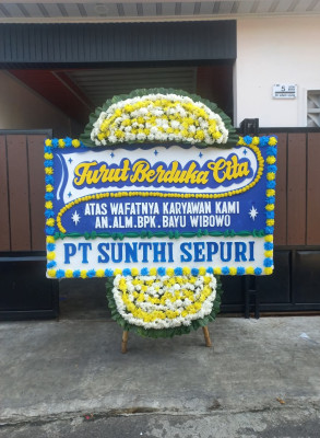 Papan Bunga Duka di Medan